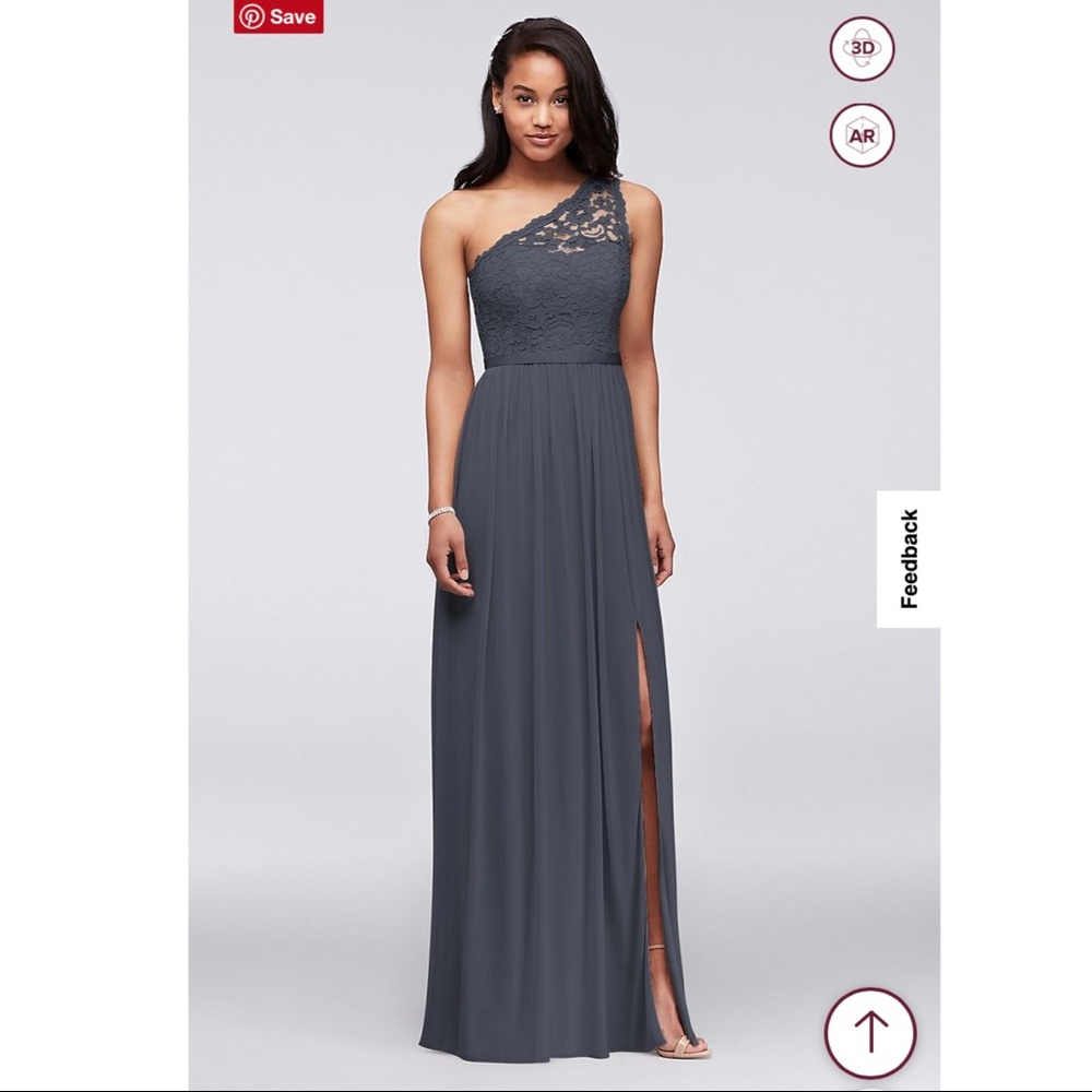 David’s Bridal One Shoulder Bridesmaid Dress!